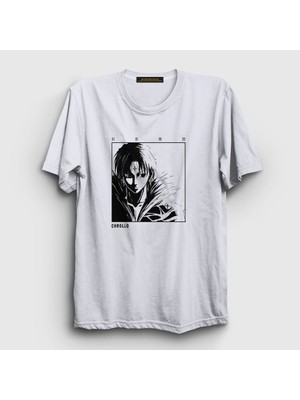 Presmono Unisex Beyaz Chrollo Lucilfer V3 Anime Hunter X Hunter T-Shirt
