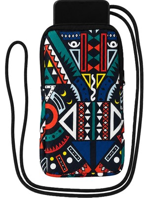 Wallery Bags Desenli Askılı Telefon Çantası – Cüzdan & Boyun Çantası