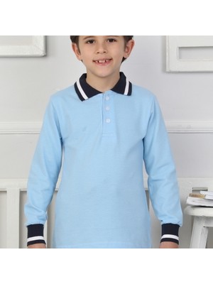 Crassi Erkek Çocuk Okulluk Polo Yaka Lakost 3\'li Set Uzun Kol Sweatshirt