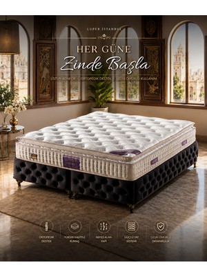 Luper Ultra Ortopedik Bel ve Sırt Destekli İstanbul Luxuria Pedli Roll Pack Yaylı Yatak