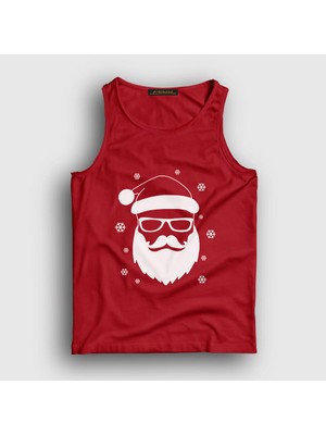 Presmono Unisex Kırmızı Noel Baba Santa Claus Yılbaşı Atlet