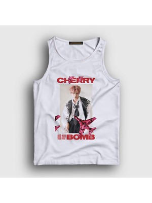 Presmono Unisex Beyaz Cherry Bomb K-Pop Nct 127 Atlet
