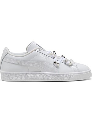 Puma Suede Bloom Patent Wns Kadın Günlük Ayakkabı 40900101 Beyaz