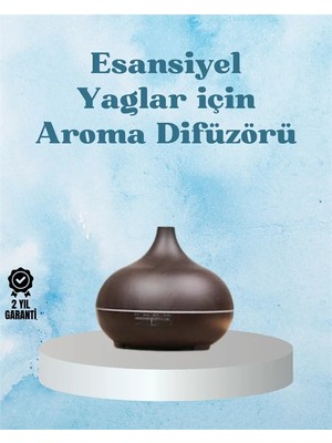 ALK Sessiz Çalışan Aromaterapi Difüzörü – 4 Zaman Ayarlı, 7 Renkli Işık Seçeneği