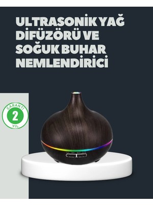 ALK 550ML Ultrasonik Hava Nemlendirici ve Aromaterapi Difüzörü