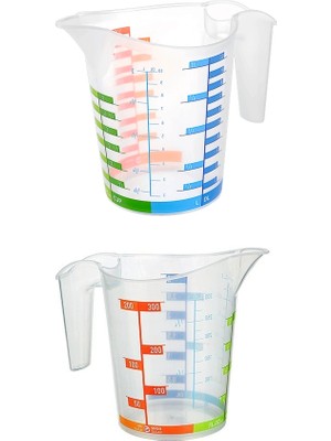 ALK Ölçü Kabı Dereceli Renkli 1000 ml + 300 ml Set