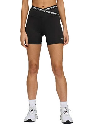 Puma W Puma Strong Cf Short Tght Kadın Antrenman Kısa Tayt 52849701 Siyah