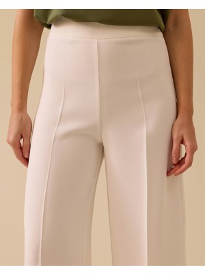 Seçil 1035 Yandan Fermuarlı Bol Paça Kumaş Pantolon #03-25#