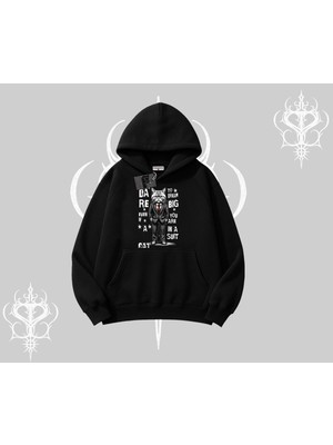 Tarzsokak Dream Big Yazılı Takım Elbiseli Kedi Baskılı Kapşonlu Sweatshirt