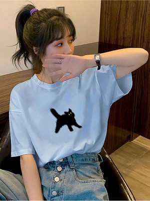 Tarzsokak Karikatür ve Grafik Tasarım Oversize T-Shirt Cartoon/letter Serisi KOD337