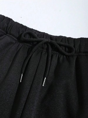 Tarzsokak Letter Graphic Elastic Waist 4 Mevsim Eşofman