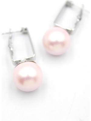 Incili Küpe - Pembe