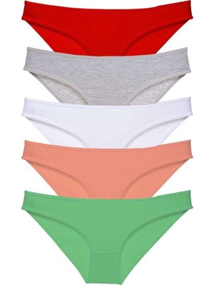 5 Adet Süper Eko Set Likralı Kadın Slip Külot 518