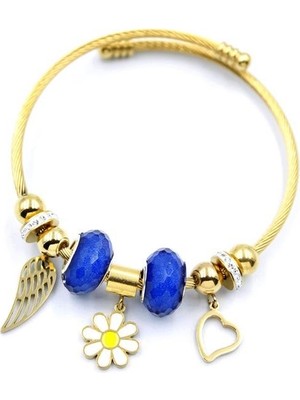 Papatya Charm Bilezik - Altın