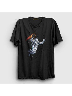 Presmono Unisex Siyah Dunk Astronaut Space Astronot Uzay T-Shirt
