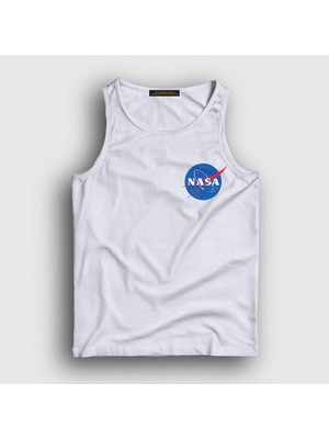 Presmono Unisex Beyaz Logo Nasa Space Uzay Atlet