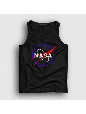 Presmono Unisex Siyah Logo V2 Nasa Space Uzay Atlet