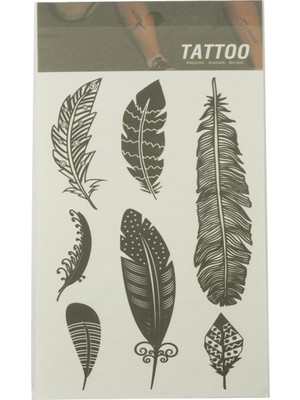 Hace Bazaar Yaprak Tattoo Dövme Sticker