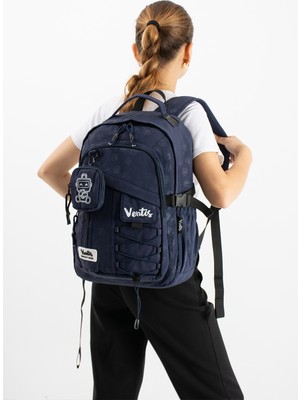 Ventis Qualty – Okul Çantası Su Geçirmez Klinkır Kumaş Unisex Sırt Çantası Model (9b)