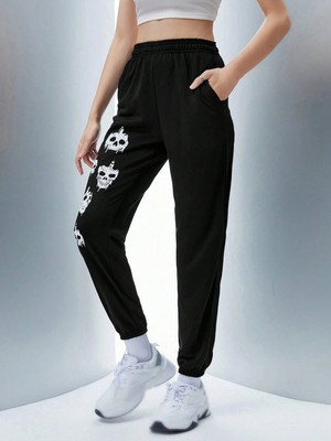Tarzsokak Coolane Skull Print 4 Mevsim Eşofman