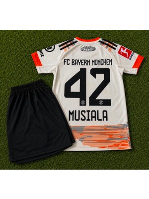 Candy Cup Musiala 2026/2027 Yeni Sezon Bej Çocuk Forması 2'li Set (Bej)