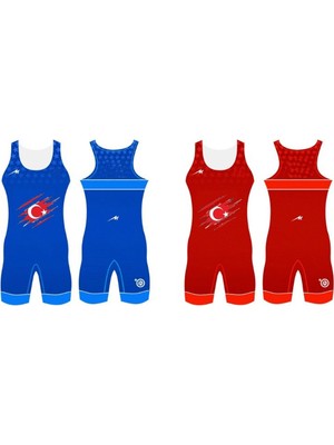 Merooj Kamuflaj Bayrak Temalı Güreş Mayosu Erkek