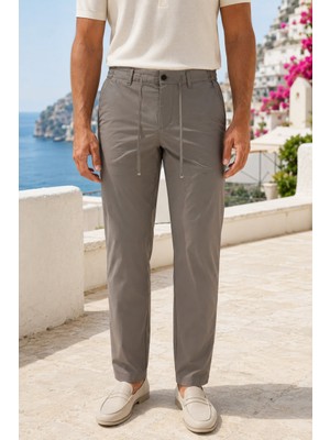Danger Erkek Premium Poliamid Kumaş Comfort Fit Jogger Vizon Pantolon - 252DNGR