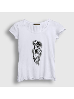 Presmono Kadın Beyaz Eye Keeper T-Shirt