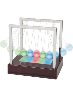 ALK LED Işıklı Newtons Balans Newton Beşiği Topları Bilye Büyük Boy