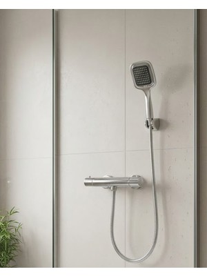 ALK Çok Fonksiyonlu Siyah El Duşu Seti Spiral Hortum ve Duş Askısı Banyo Duş Başlığı - Lisinya
