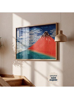 Persona Istanbul Katsushika Hokusai "kızıl Fuji" - Sanat Posteri (Çerçevesiz)