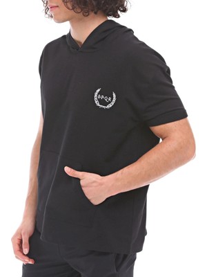 Raru Spqr Cotton Short Sleeved Hoodie Neptune SOTS101-005