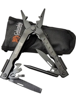 Ett Columbia Np 1020 A Siyah Imha Pensesi 17CM - Çok Amaçlı, Metal Gövde (Multitool), Kılıflı