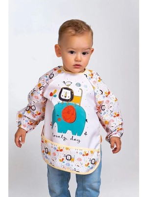 UmBaby Arslan Sıvı Geçirmez Bebek Mama Önlüğü 6-24 Ay | Blw Beslenme Önlüğü