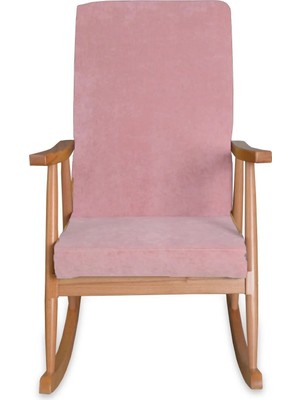 Asedia Trend Pembe Naturel  Sallanan Sandalye | Dinlenme | Emzirme | Tv | Okuma Koltuğu