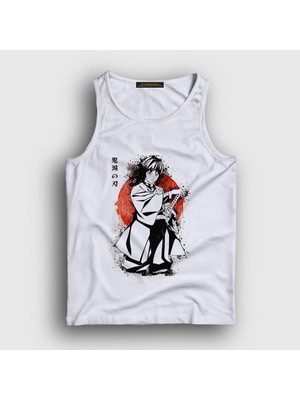Presmono Unisex Beyaz Giyu Tomioka V2 Anime Demon Slayer Kimetsu No Yaiba Atlet
