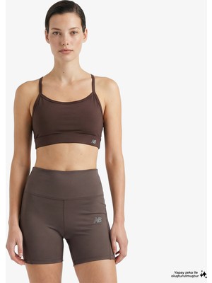 New Balance Essential Yoga Bra Kadın Kahverengi Bra.abj