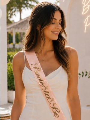 Bride To Be Kuşak Bekarlığa Veda Parti Aksesuarı Rose Üzeri Altın