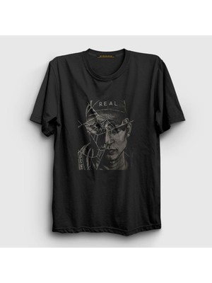 Presmono Unisex Siyah Broken Rapper NF T-Shirt