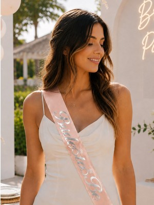 Bride To Be Kuşak Bekarlığa Veda Parti Aksesuarı Rose Üzeri Gümüş