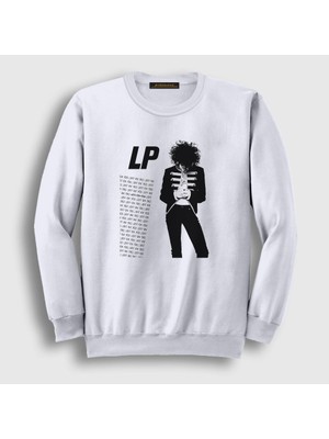 Presmono Unisex Beyaz Lp V2 Laura Pergolizzi Sweatshirt
