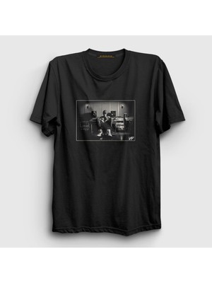 Presmono Unisex Siyah Studio Rapper NF T-Shirt