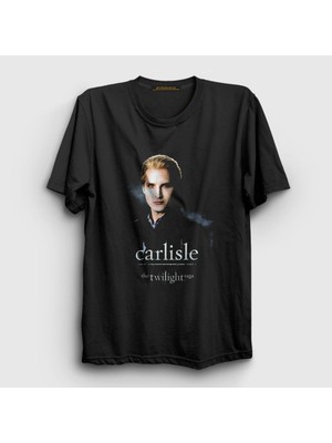 Presmono Unisex Siyah Carlisle Cullen Vampire Twilight T-Shirt