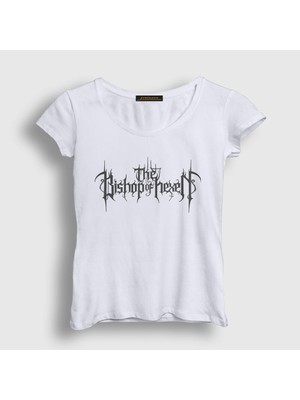 Presmono Kadın Beyaz The Bishop Of Hexen T-Shirt