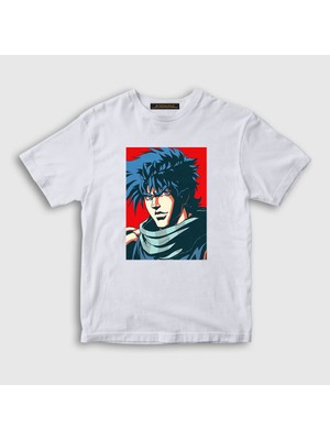 Presmono Unisex Çocuk Beyaz Joseph Joestar Anime Jojo T-Shirt
