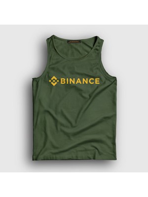 Presmono Unisex Haki Logo Binance Bitcoin Atlet