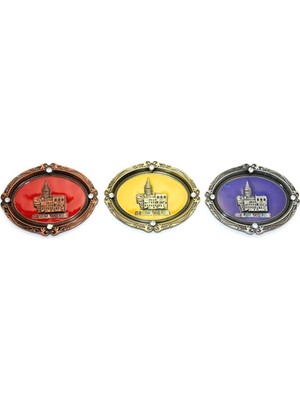 Evaglow Istanbul Temalı Metal Magnet