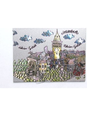 Evaglow Istanbul Temalı Buzdolapı Süsü Magnet