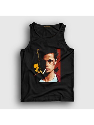 Presmono Unisex Siyah Tyler Durden Brad Pitt Fight Club Atlet