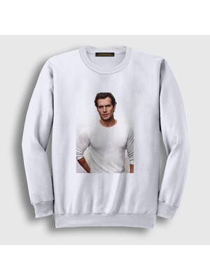 Presmono Unisex Beyaz Henry Cavill Sweatshirt